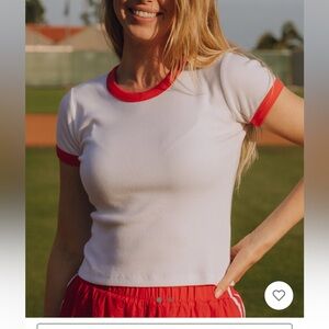 NWT DAILY DRILLS ribbed baby tee